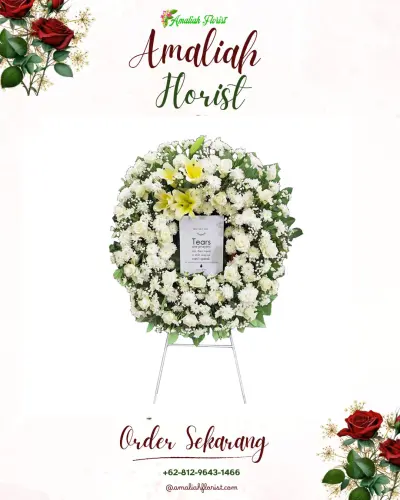 Krans Bunga Duka Cita di Petandakan