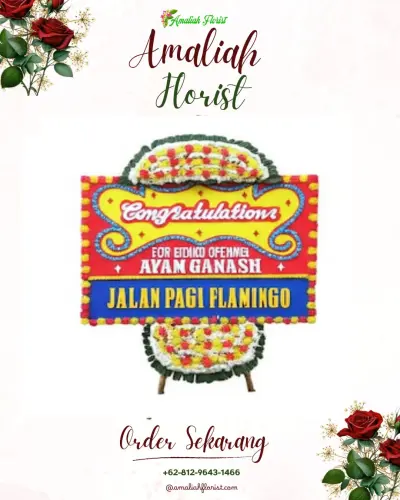 Bunga Papan Congratulation di Petandakan